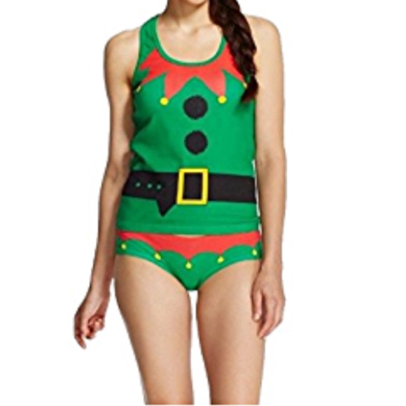 🆕 Secret “Elf” 2 Piece Tank & Hipster Set - Picture 1 of 5